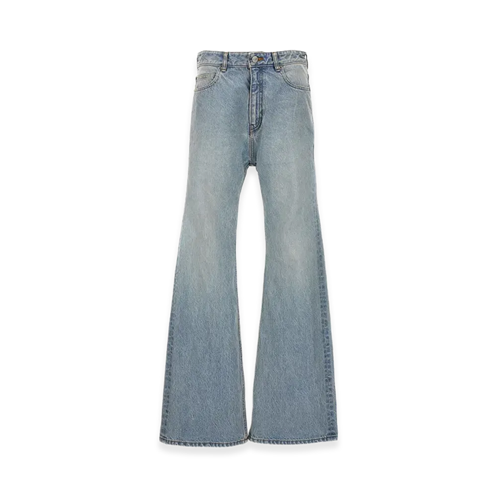 BALENCIAGA Women's Flared Jeans "Light Blue"