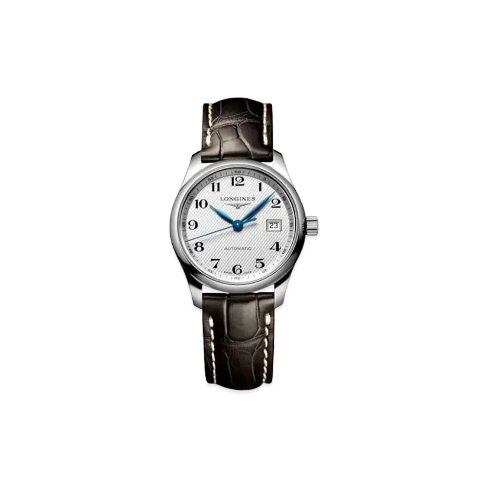 Longines Master Collection 29.00mm "Silver Barleycorn/Stainless Steel/Brown" L2.257.4.78.3