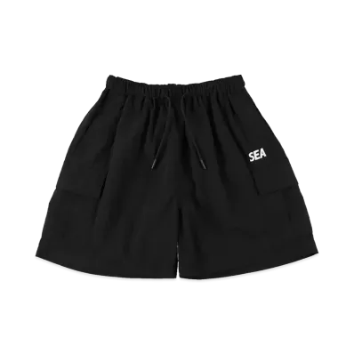 WIND AND SEA Nylon Cargo Shorts "Black"
