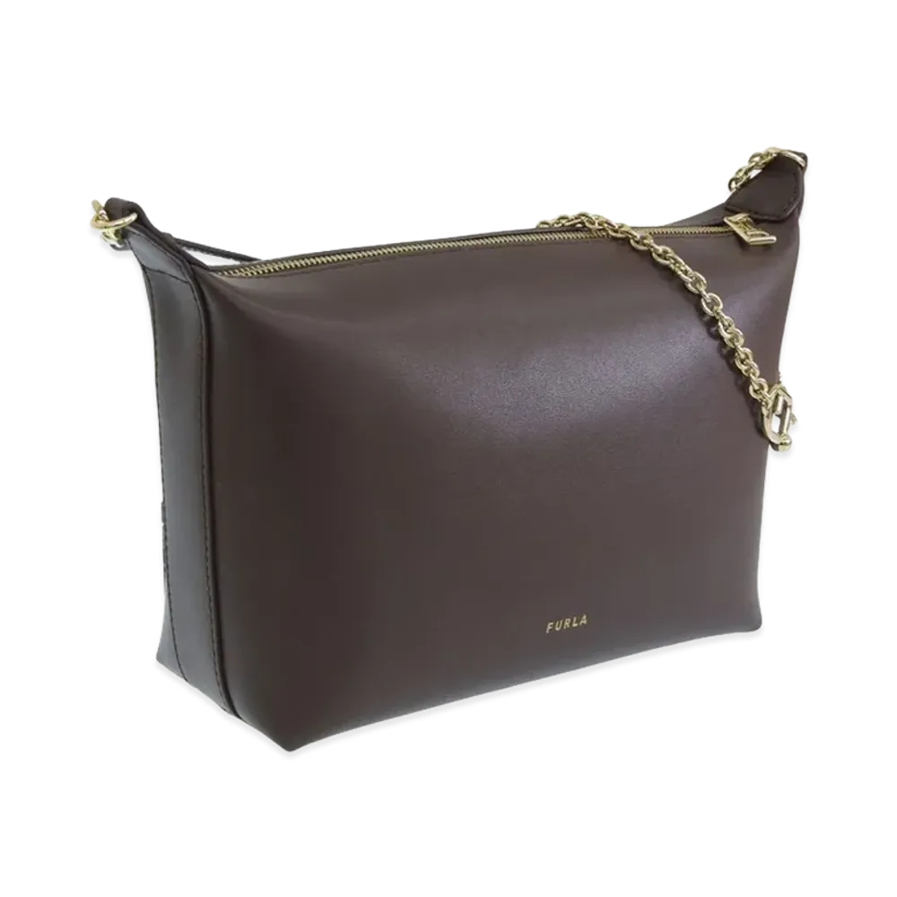 FURLA Furla Nuvola Mini Crossbody Hobo "Brown"