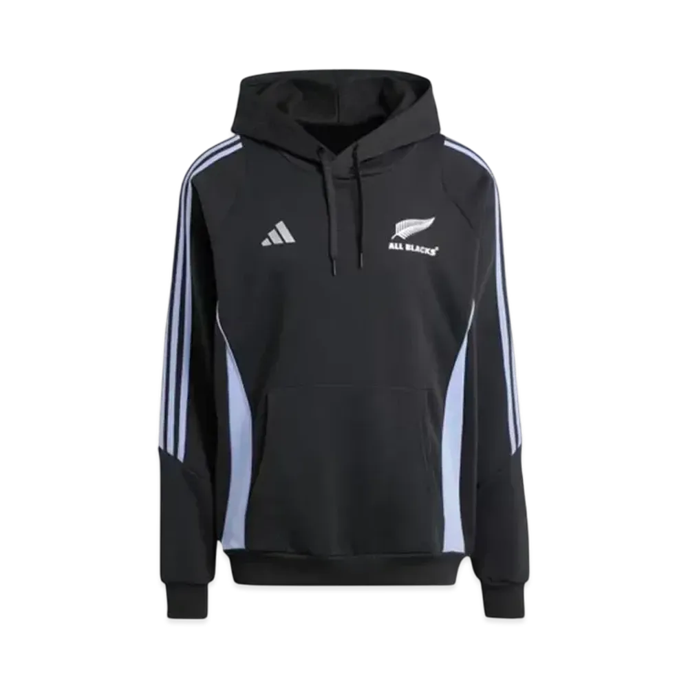 adidas All Blacks Rugby Hooded Sweatshirt "All Black/Blue Spark"