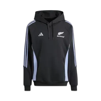 adidas All Blacks Rugby Hooded Sweatshirt "All Black/Blue Spark"