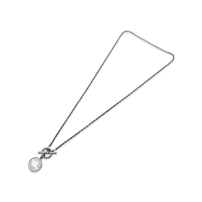 Hermes Amulettes Clou de Selle Sellier Necklace "Silver"