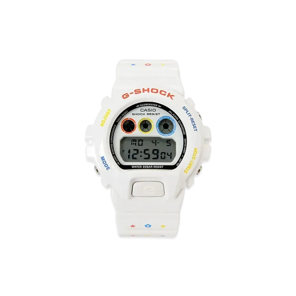 Casio G-Shock x Bearbrick DW6900MT-7 LTD Watch White - 45mm in Resin