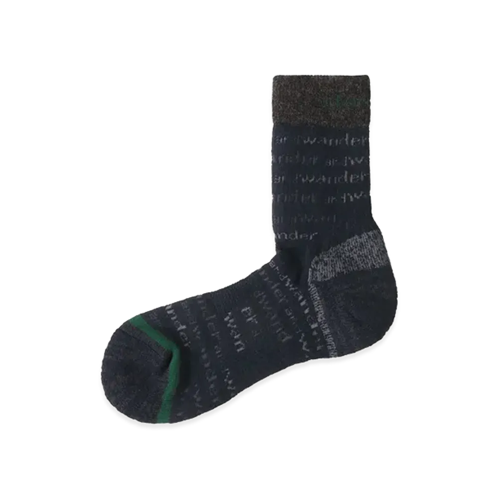 STARBUCKS x and wander Wool Socks "Navy"