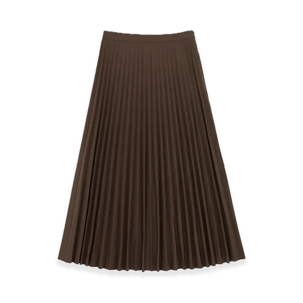 MM6 Maison Margiela Pleated Skirt "Brown"