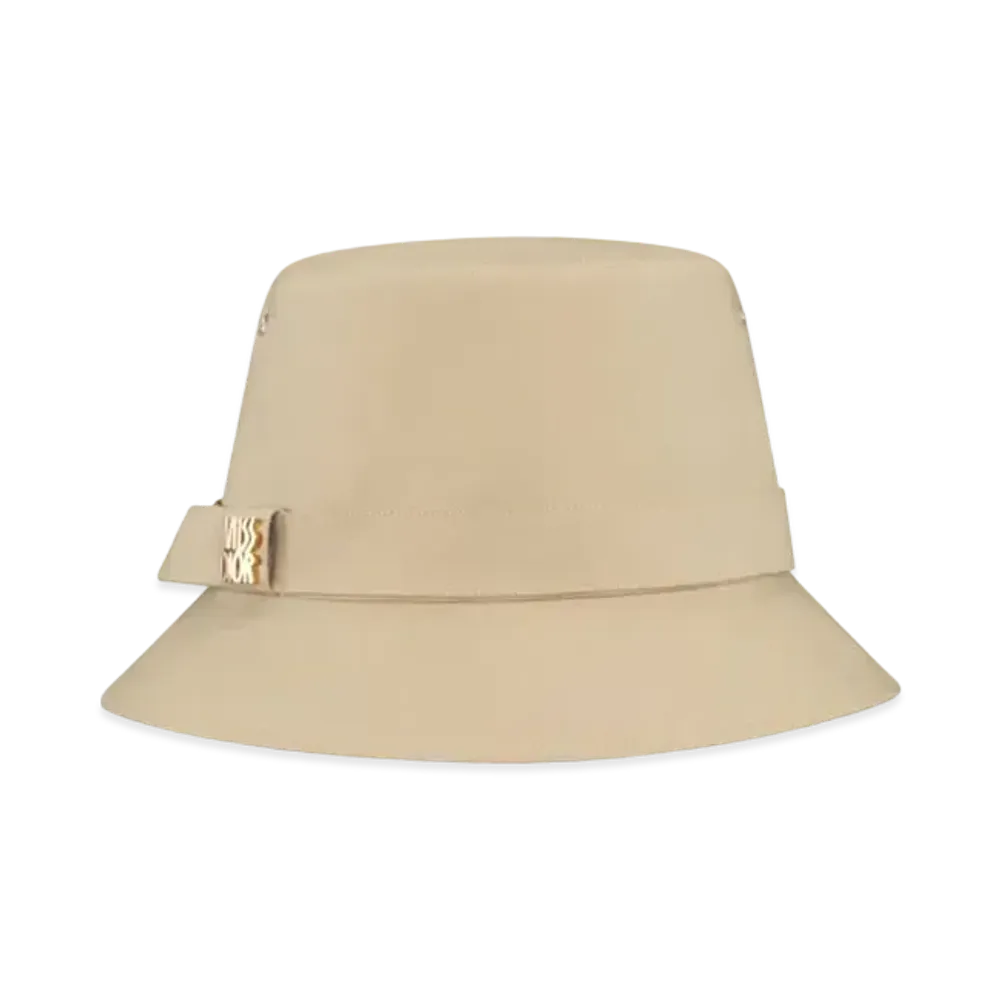 Dior Teddy-D Miss Dior Allover Small Brim Bucket Hat Water-Repellent Technical Fabric "Beige"
