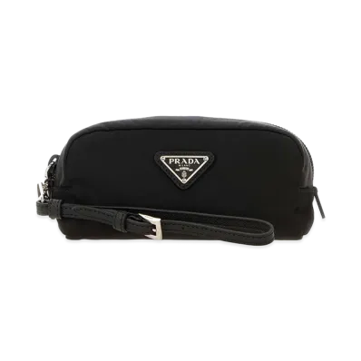 PRADA Women's Re-Nylon Pouch "Black"