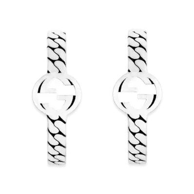GUCCI Interlocking G Hoop Earrings