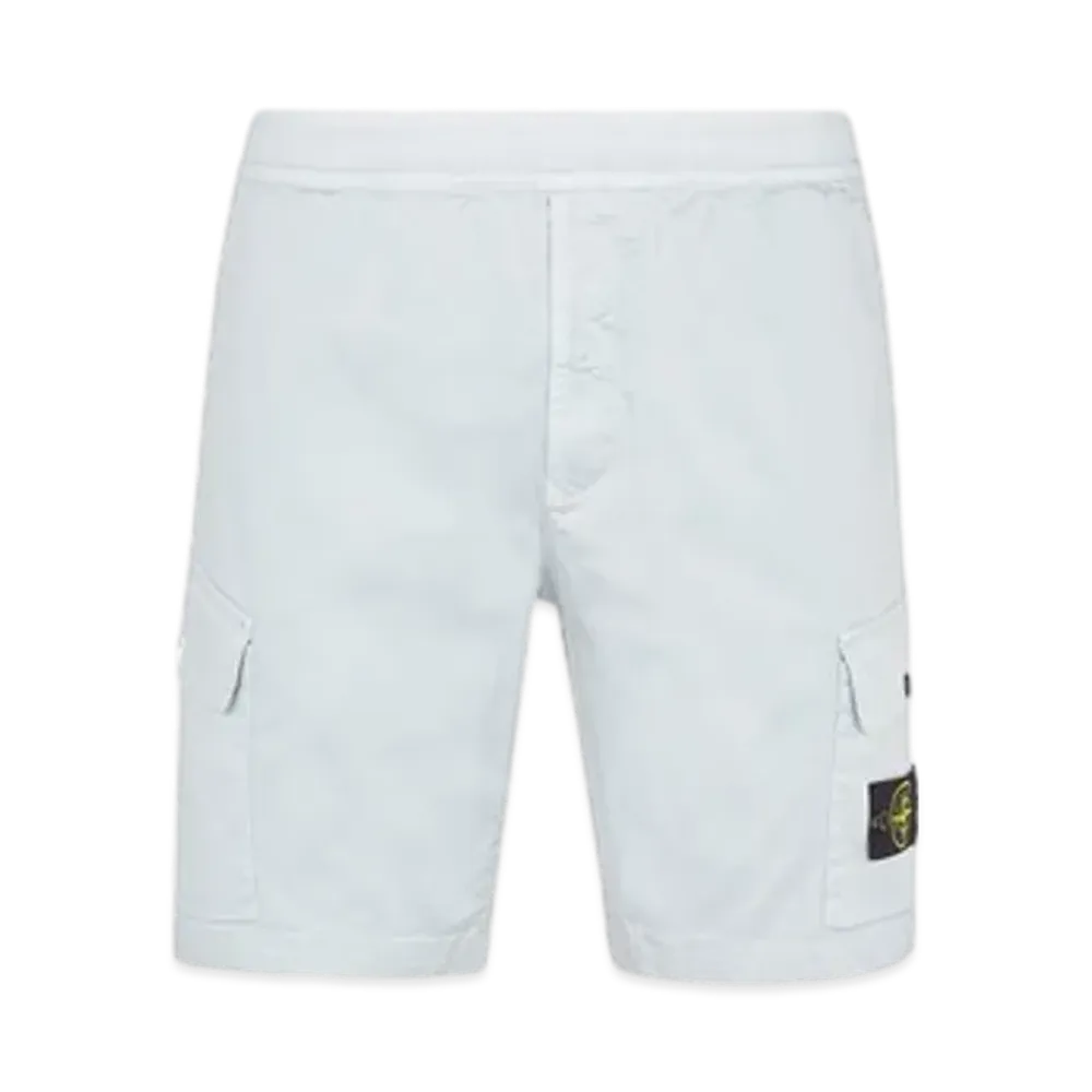 Stone Island L0312 Regular Fit Cargo Bermuda Shorts - 24SS "Sky Blue"
