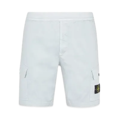 Stone Island L0312 Regular Fit Cargo Bermuda Shorts - 24SS "Sky Blue"