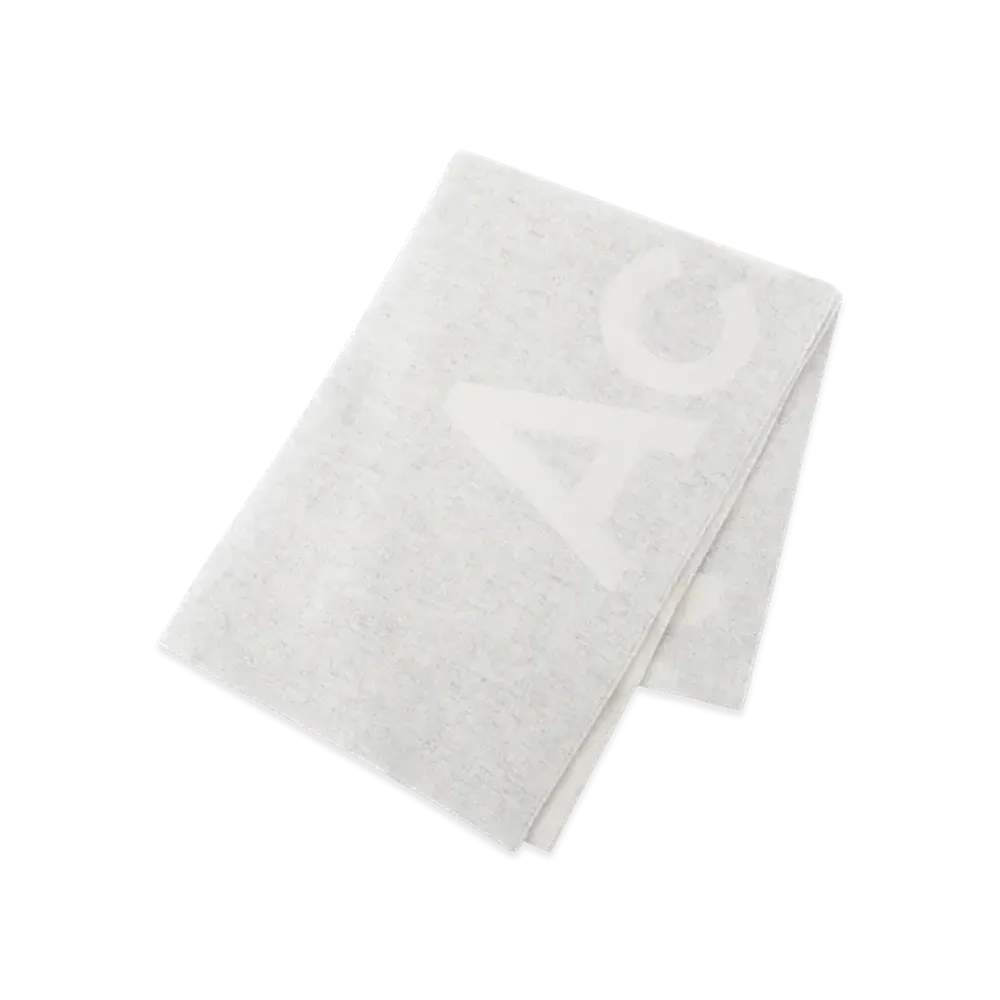 Acne Studios Logo Jacquard Scarf "Whitelightgrey"
