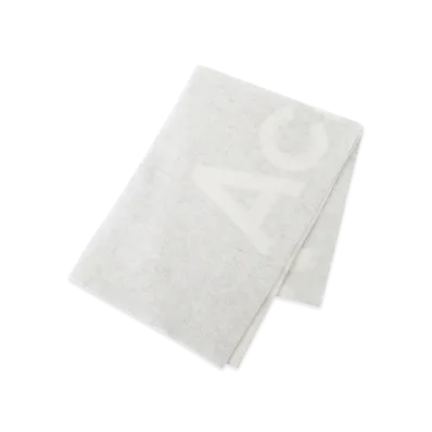 Acne Studios Logo Jacquard Scarf "Whitelightgrey"