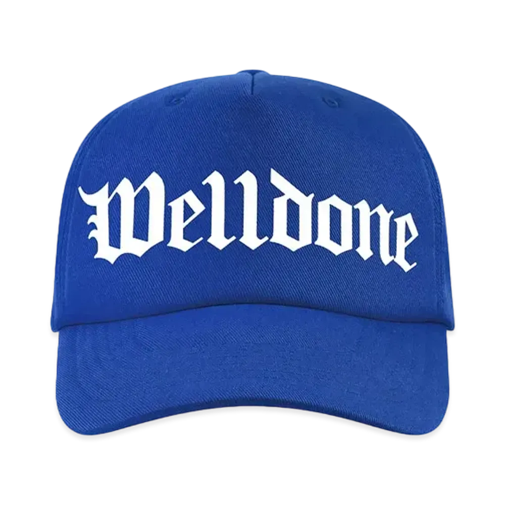 WE11DONE Gothic Logo Baseball Cap "Blue"