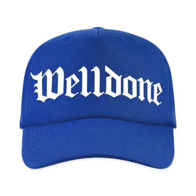 WE11DONE Gothic Logo Baseball Cap "Blue"