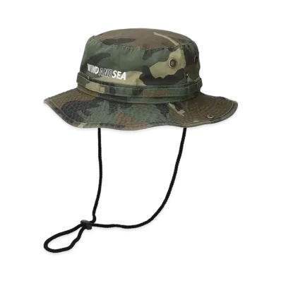 WIND AND SEA Twill Safari Hat "Woodland"