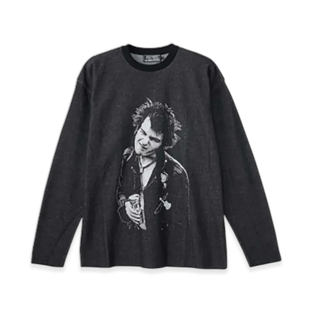 HYSTERIC GLAMOUR Dennis Morris/Sid Vicious Jacquard Sweater "Black"