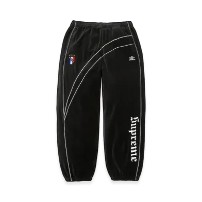 Supreme x Umbro Velour Track Pant "Black"