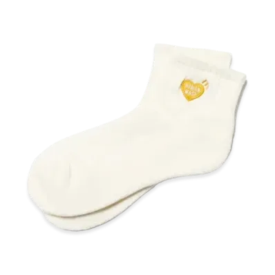 HUMAN MADE Short Pile Socks "White"