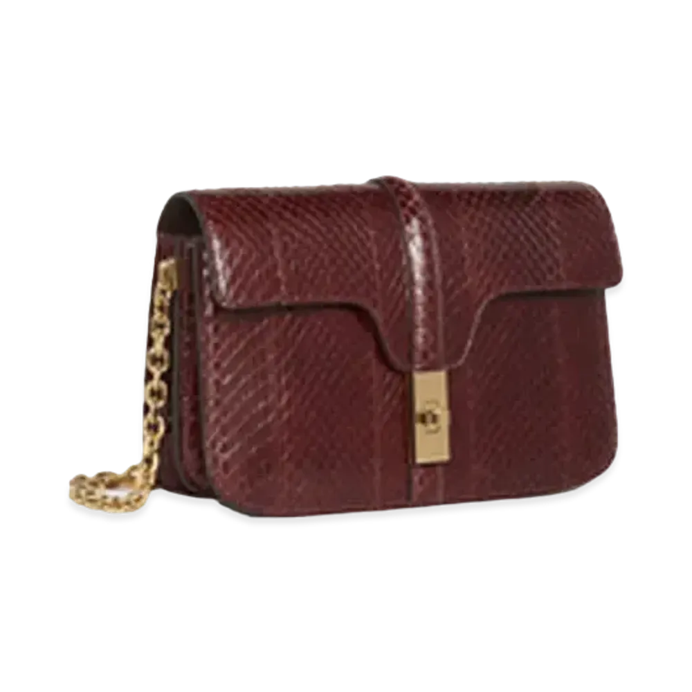 CELINE Chain Bag 16 in Whips "Brown"