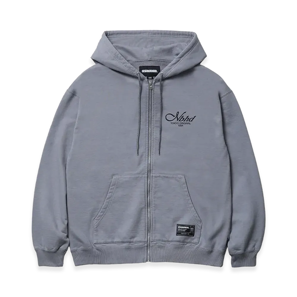 NEIGHBORHOOD Staple Sweat Zip Hoodie LS "Gray"