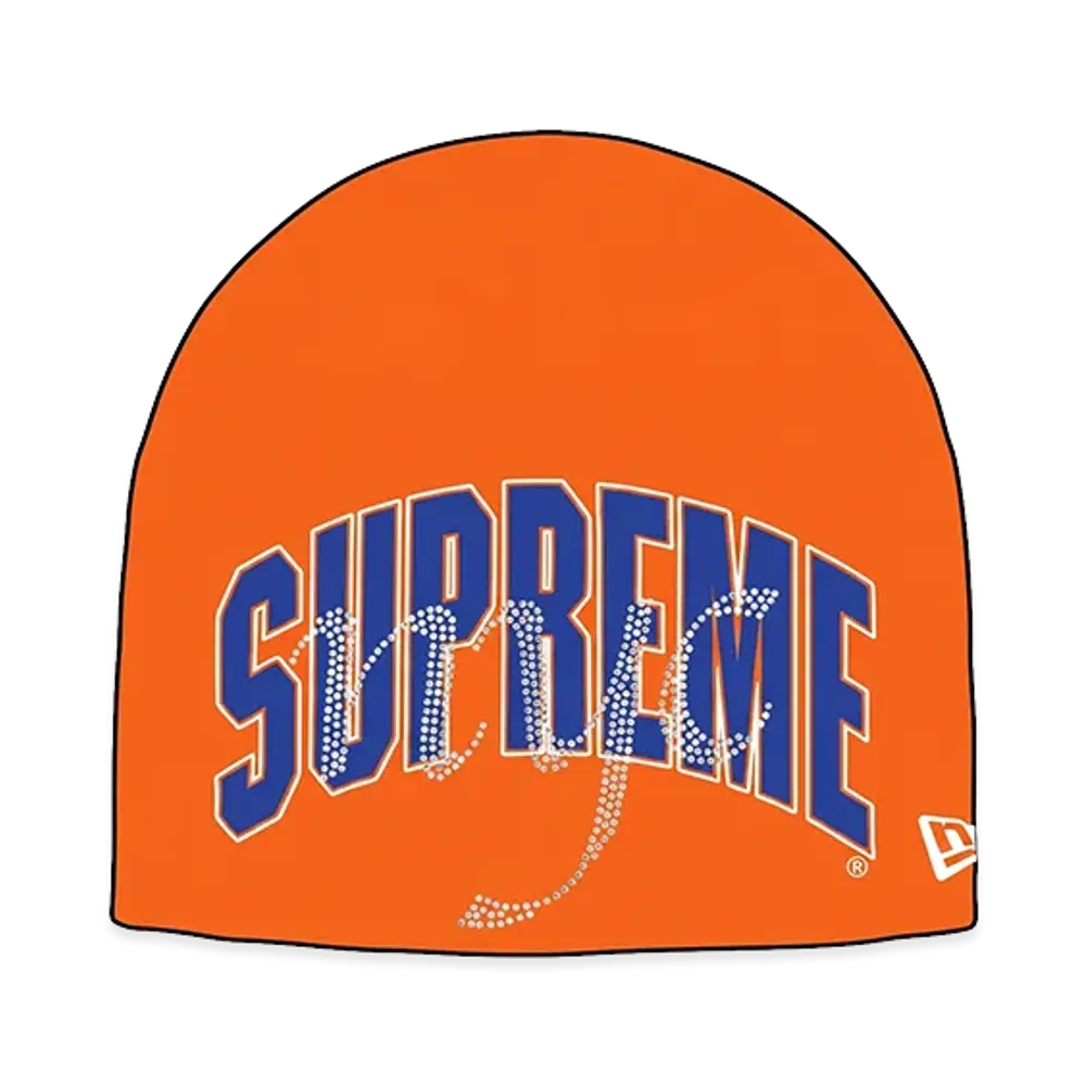 Supreme New Era Rhinestone Beanie "Orange"
