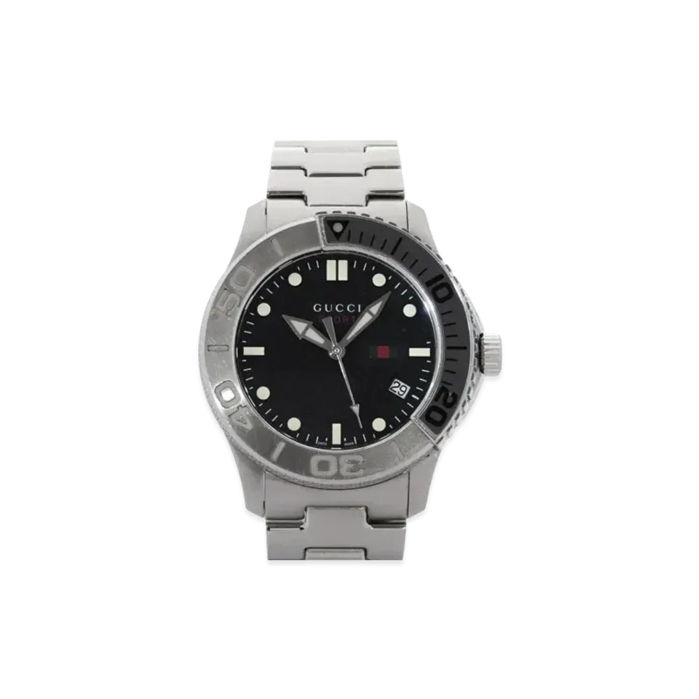 GUCCI G-Timeless Sports "Black/Stainless Steel"