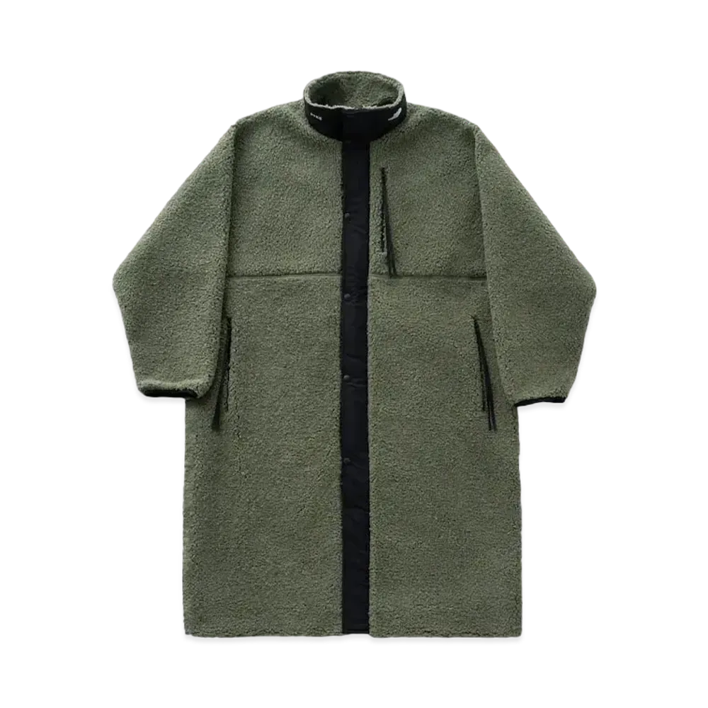 The North Face x HYKE Mens Tec Boa Coat "Olive Drab"