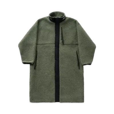 The North Face x HYKE Mens Tec Boa Coat "Olive Drab"
