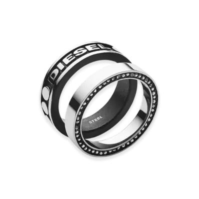 Diesel Dx1170 Jewelry Rings "Silver Black"