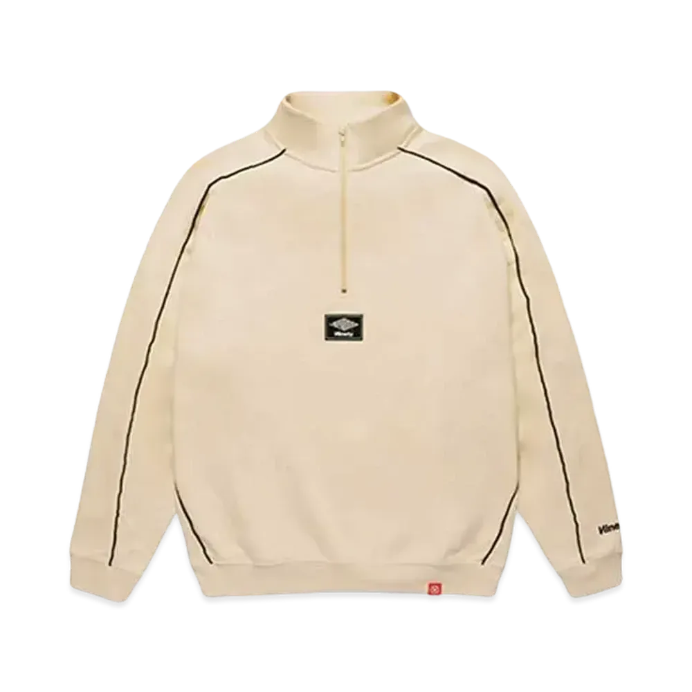 9090 Piping Half-zip Sweat "Camel"