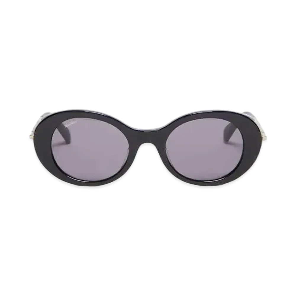 Max Mara Malibu Oval Sunglasses "Black"