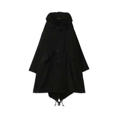 Yohji Yamamoto Y's DECYNE FISHTAILED PARKA "Black"