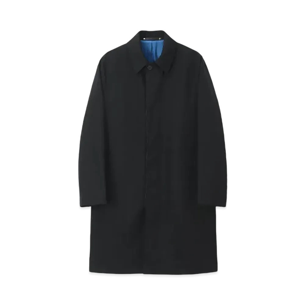 Paul Smith Vintage Wrinkle Stainless Steel Collar Coat "Black"