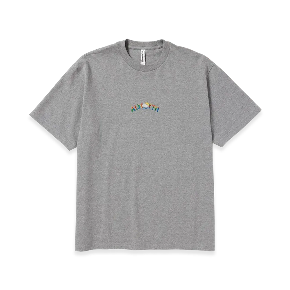 ALWAYTH Multi-colored Embroidered T-Shirt "Heather Gray"