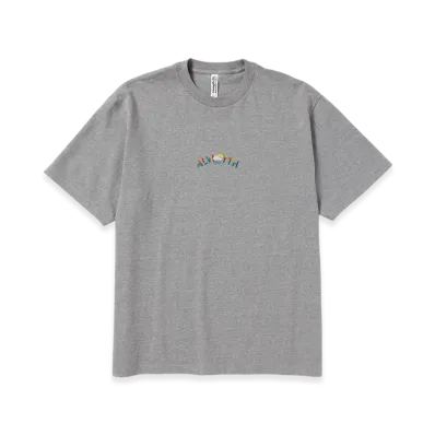 ALWAYTH Multi-colored Embroidered T-Shirt "Heather Gray"