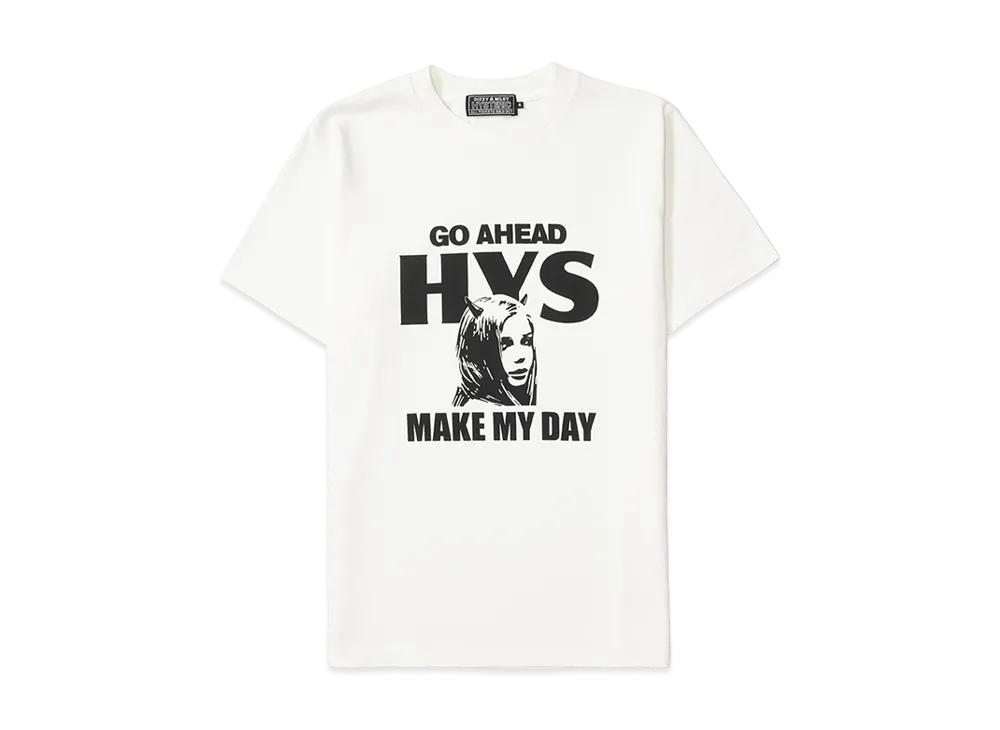 HYSTERIC GLAMOUR Make My Day Tee "White"