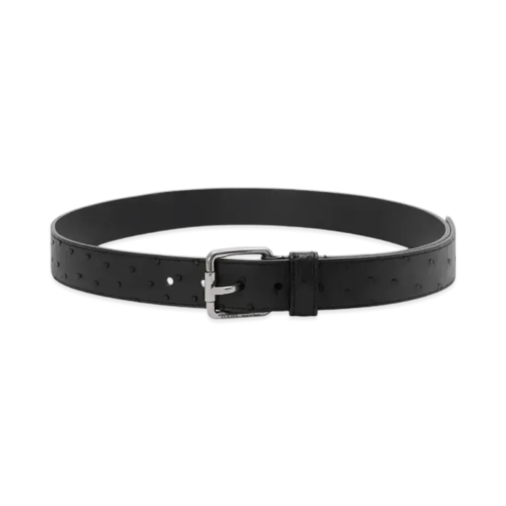 LOEWE Roller Curved Belt "Black/Vintage Palladium"