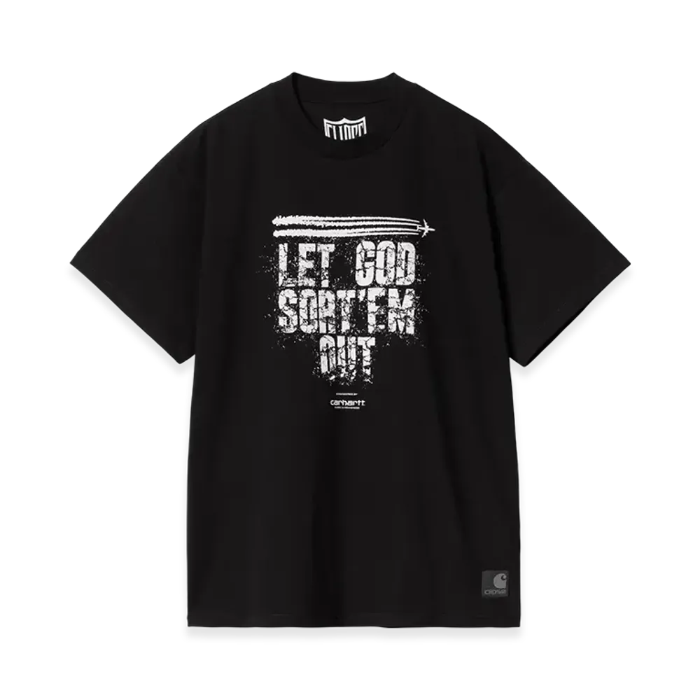 Carhartt WIP x CLIPSE S/S Clipse Let God Sort'Em Out T-Shirt "Black/White"