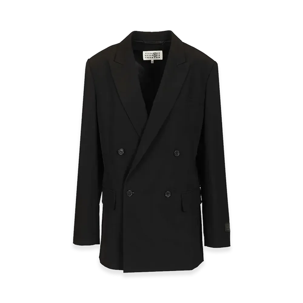 MM6 Maison Margiela Women's Double-Breasted Blazer "Black"