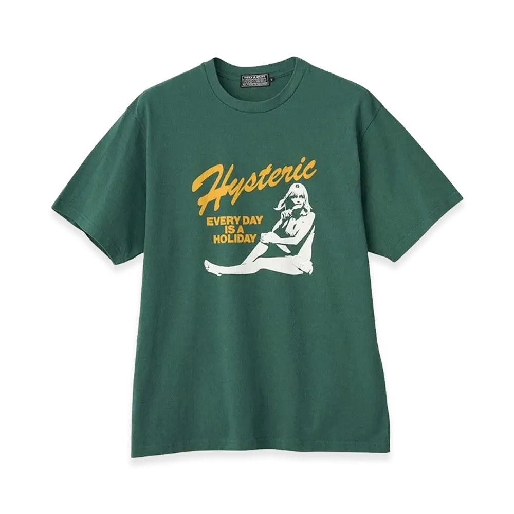 HYSTERIC GLAMOUR Every Day Holiday Tee "Green"