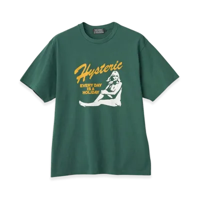 HYSTERIC GLAMOUR Every Day Holiday Tee "Green"