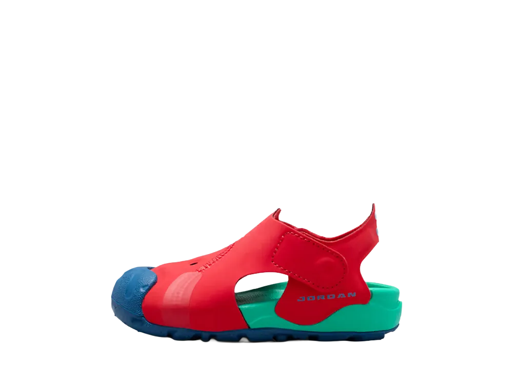 Nike TD Jordan OTDR Sandals "University Red/Kinetic Green"
