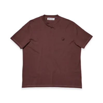 OUR LEGACY Box T-Shirt "Brown Yin Yang Embroidery"