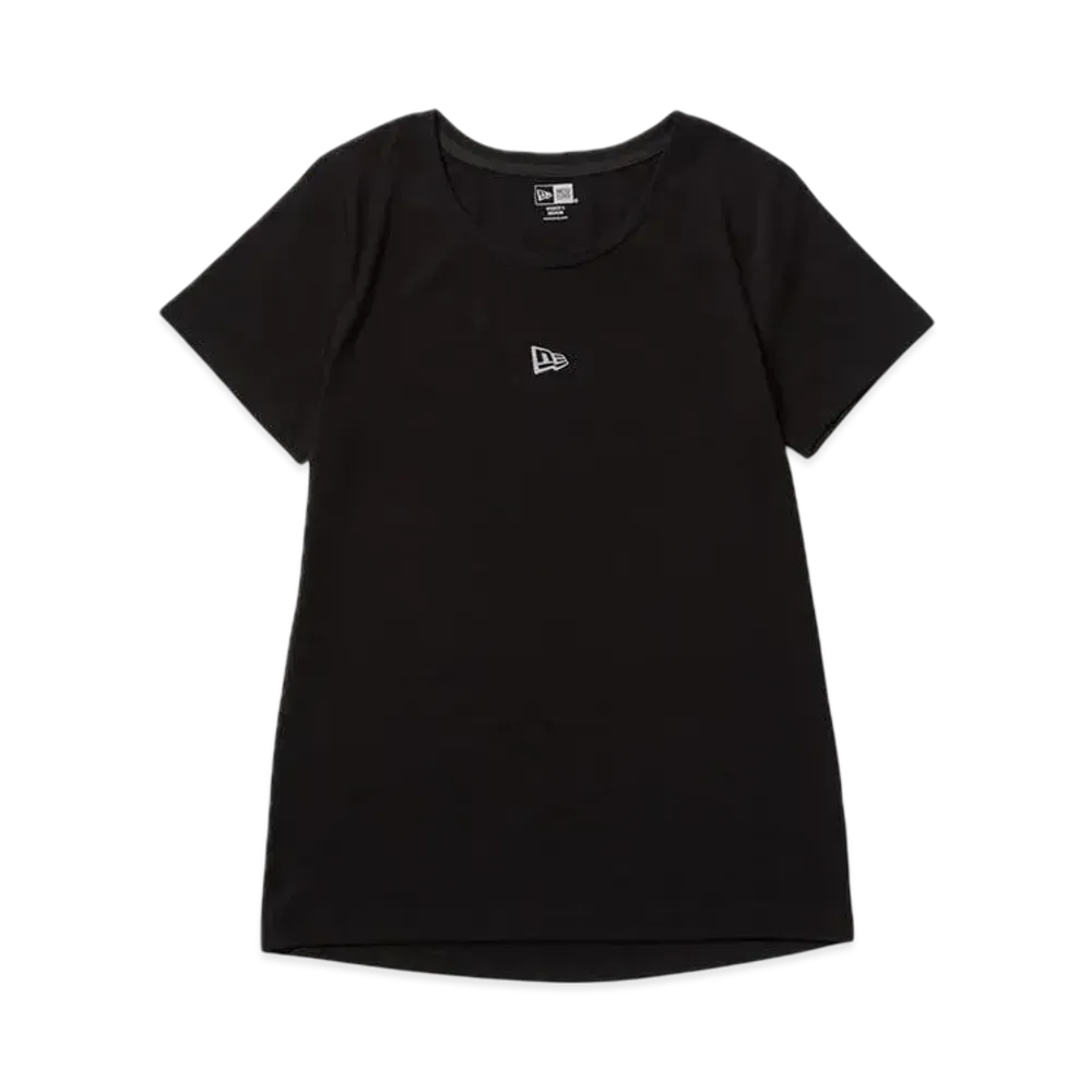 NEW ERA Performance Apparel Women's Short Sleeve Tech Mid-Length T-Shirt "Black"
