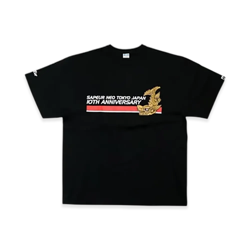 SAPEur 10TH Anniversary Tee S/S Tee "Black"