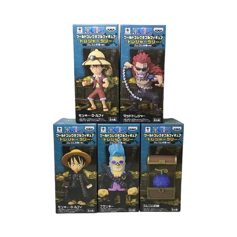 Banpresto One Piece World Collectable Figure -Treasure Rally- Gomu Gomu no Mi ver. Complete 5 Piece Set