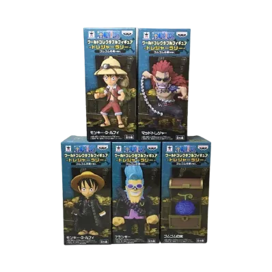 Banpresto One Piece World Collectable Figure -Treasure Rally- Gomu Gomu no Mi ver. Complete 5 Piece Set