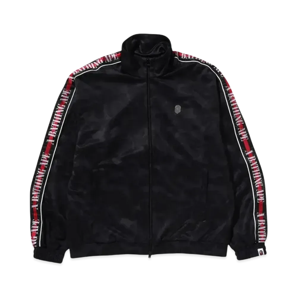 A BATHING APE Solid Camo One Point Track Jacket "Black"