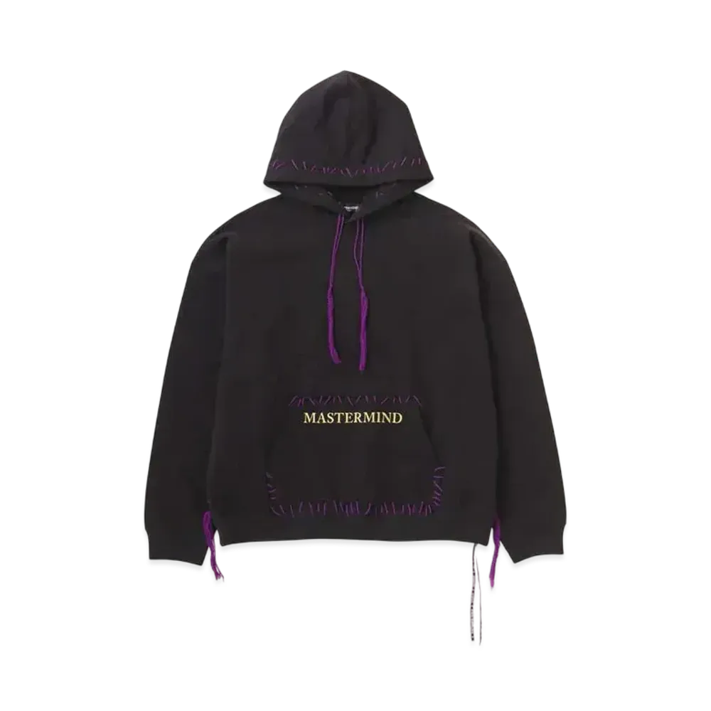 mastermind WORLD Boxy Hand-Stitched Hoodie "Black"
